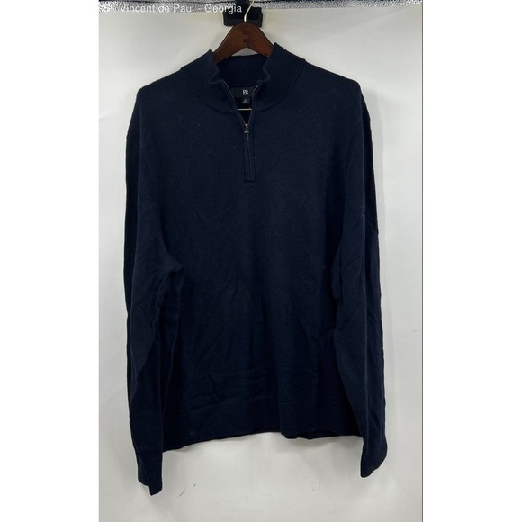 Bratz Other - BR Merino Wool 1/4 Zip Pullover Sweater Men's XXl Tall Blue NWT